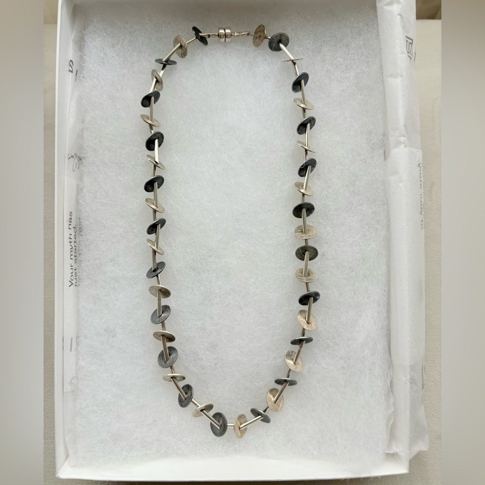 Sterling/Oxidized Silver Choker